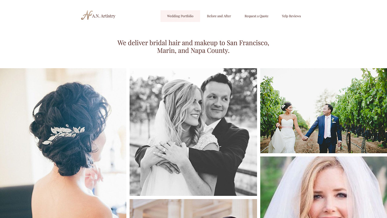 Screenshot of a french page built by Matie Natov.