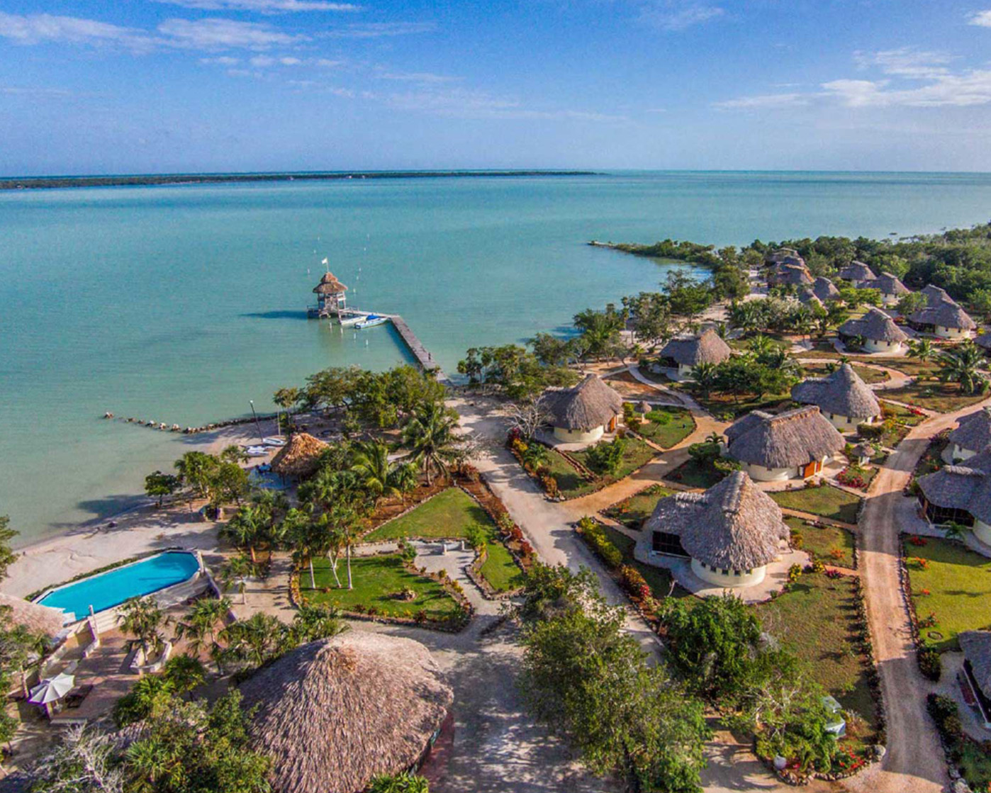 Image of beach condos on ocean resort property for sale in Belmopan, Belize.